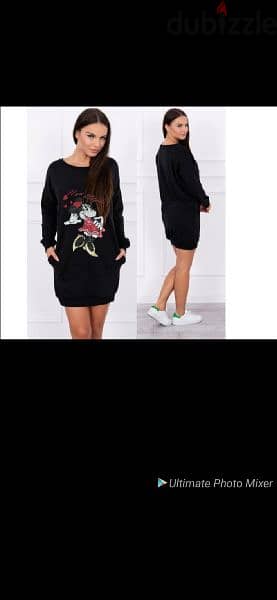 sweatshirt dress lazer strass s to xxl