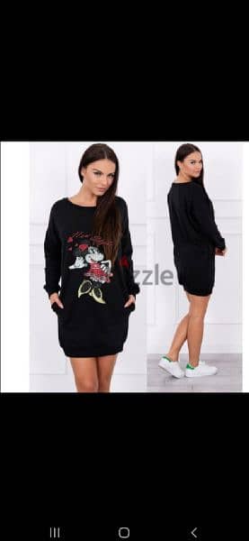 sweatshirt dress lazer strass s to xxl 2