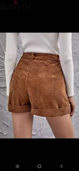 corduroy shorts + belt  بس كحلي باقي s to xL  1=7$ or 3=15$ 4