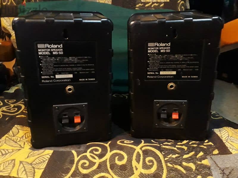 pair of ROLAND speakers MS50 4ohms 100W for studio recording still new 4