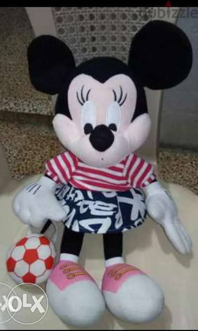 MINNIE MOUSE Plush as new, 43 Cm DISNEY weared stuffed large Toy=16$