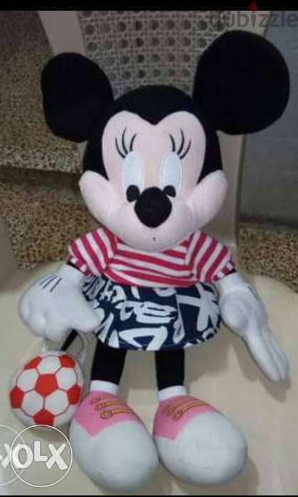 MINNIE MOUSE Plush as new, 43 Cm DISNEY weared stuffed large Toy=13$ 1