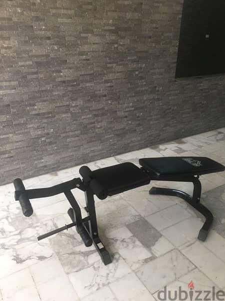 adjustable bench with legs extension and curl like new 70/443573 RODGE 1