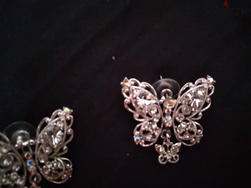 earrings butterflies swarovski original 1