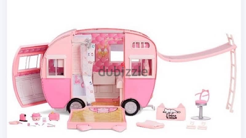 Na Na Na Surprise Kitty-Cat Camper Playset, Pink Toy Car Vehicle 1