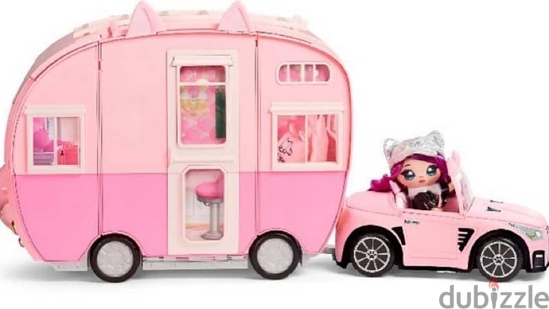 Na Na Na Surprise Kitty-Cat Camper Playset, Pink Toy Car Vehicle 2