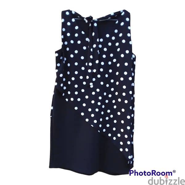 Wallis Black And white Dotted Dress 1