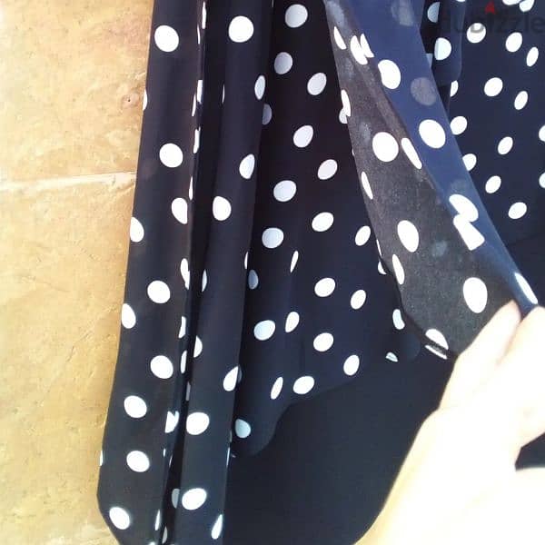 Wallis Black And white Dotted Dress 2