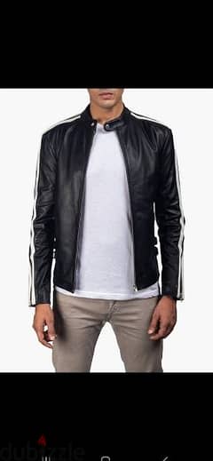 real leather biker jacket s m l xl only 0