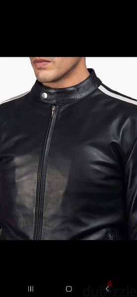 real leather biker jacket s m l xl only 1