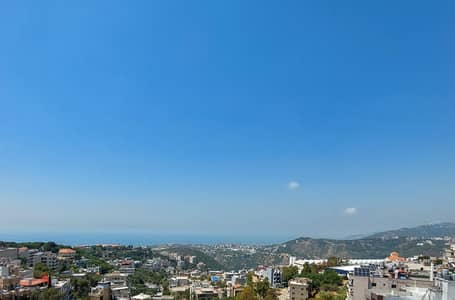 Apartment in Mazraat Yachouh with a Breathtaking Sea and Mountain View