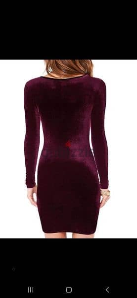 dress velvet wine colour s to xxL 1