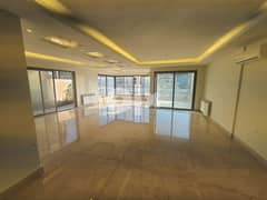 24/7 electricity, 250m2 apartment + terrace + view for rent in  Baabda 0