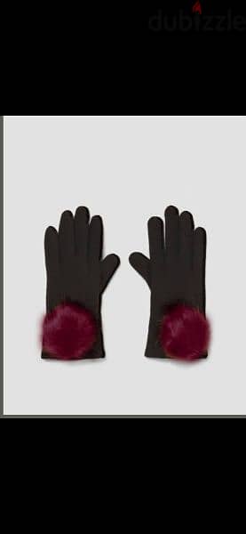 gloves with pum pum fur 3 colours 3