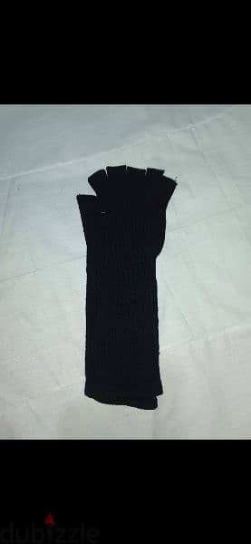 half fingers long wool gloves 3