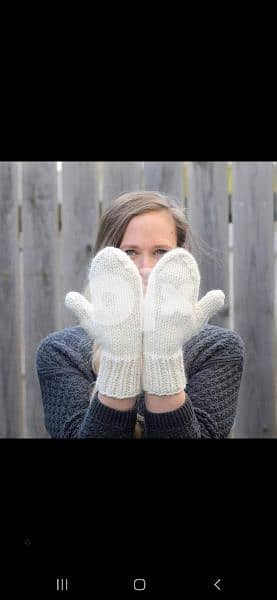 wool fingerless gloves fur inside  1=7$ or 3=15$ 1