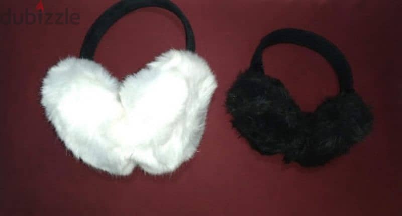 white or black cover for ears fur 1=7$ or 3=15$ 1