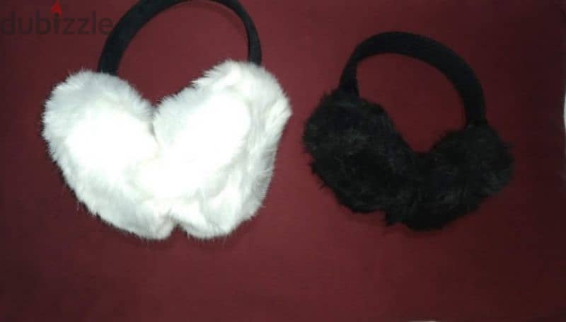 white or black cover for ears fur 1=7$ or 3=15$ 2