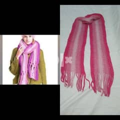 wool scarf pink thick  1=7$ or 3=15$