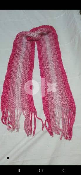 wool scarf pink thick  1=7$ or 3=15$ 2