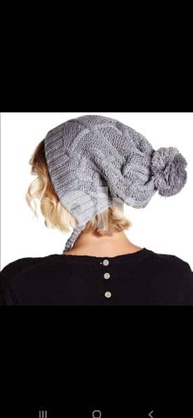 grey wool hat withvover ears. children or women 2