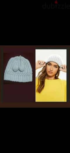 wool hat beige with shiny colour  1=7$ or 3=15$