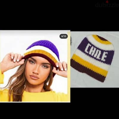 wool purple yellow hat  1=7$ or 3=15$