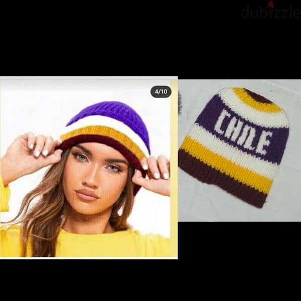 wool purple yellow hat  1=7$ or 3=15$ 0