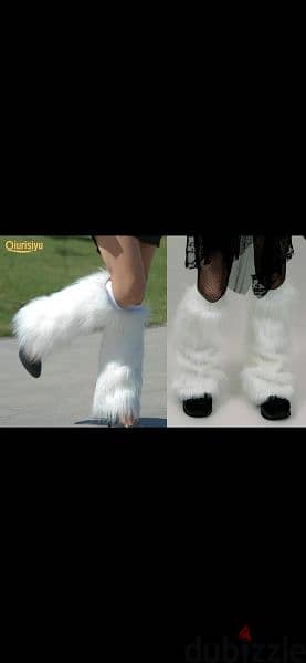 white leg cover all fur