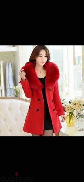 red coat removable fur s to xxL 2