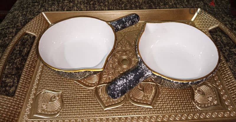 elegant sauce porcelain plates with handle 3