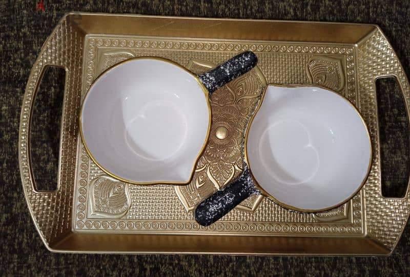 elegant sauce porcelain plates with handle 6