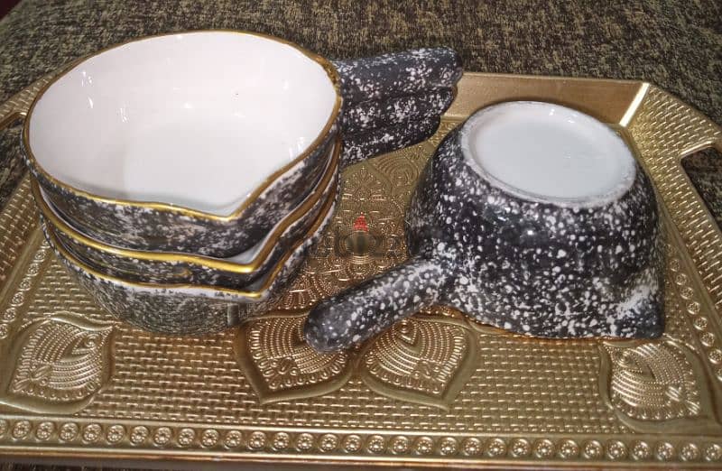 elegant sauce porcelain plates with handle 7