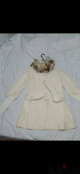 beige coat joukh fur removable s to xxL 3