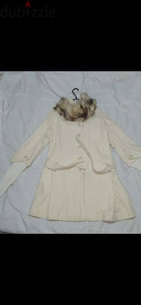 beige coat joukh fur removable s to xxL 4