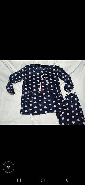 navy moher pyjama hearts print s to xxL 1