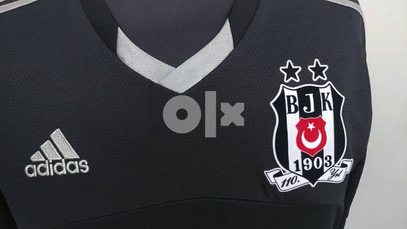 Original "Beşiktaş" 2013/14 Black Adidas (110 Yrs) Jersey Size Men Med 2