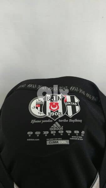 Original "Beşiktaş" 2013/14 Black Adidas (110 Yrs) Jersey Size Men Med 6