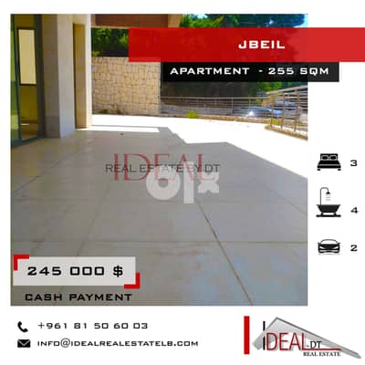 Apartment for sale in jbeil 255 sqm REF#JH17066