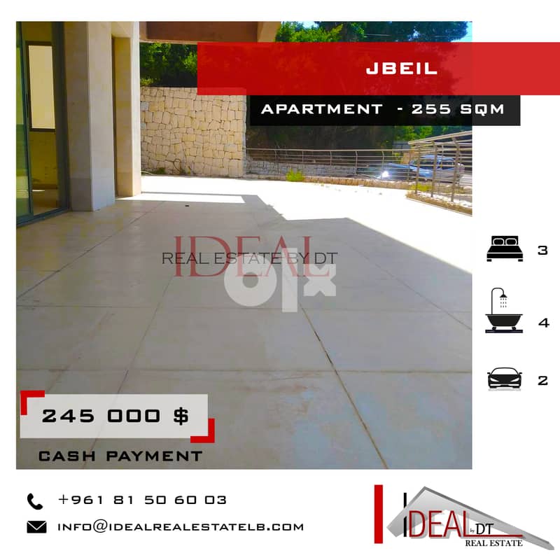 Apartment for sale in jbeil 255 sqm REF#JH17066 0