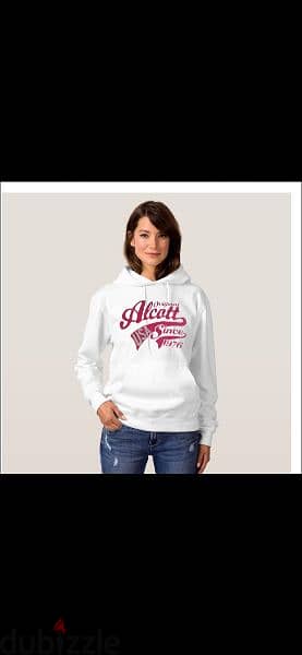 hoodie white pink design s to xxL 1