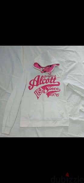 hoodie white pink design s to xxL 4