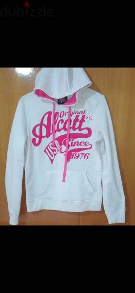 hoodie white pink design s to xxL 5