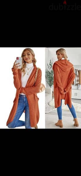 orange dark long sweater s to xxL