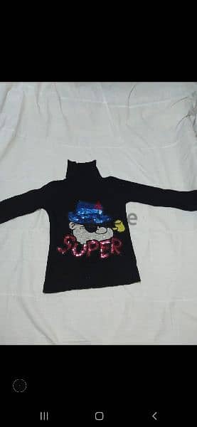 sweater black with sequins design s to xxL  1=7$ or 3=15$ 4