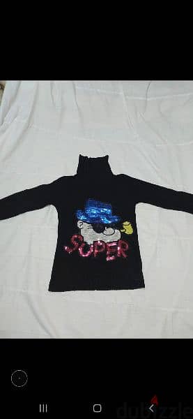 sweater black with sequins design s to xxL  1=7$ or 3=15$ 5