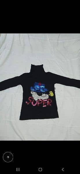 sweater black with sequins design s to xxL  1=7$ or 3=15$ 6