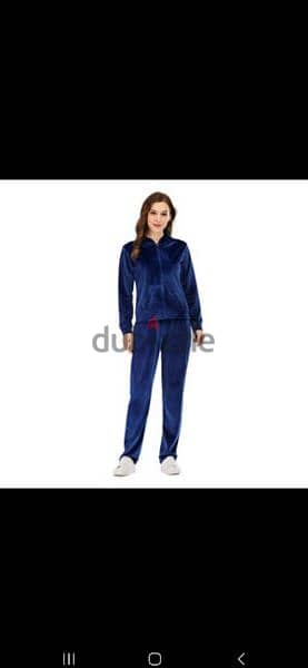 navy jogging set velvet s to xxL 2