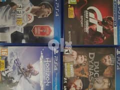 4 ps4 cds like new ! 0