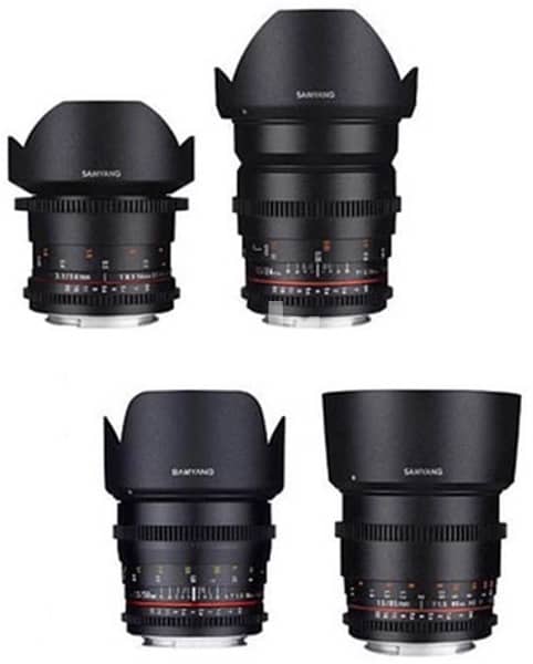 Samyang vdslr II cine lens kit for canon EF mount 0
